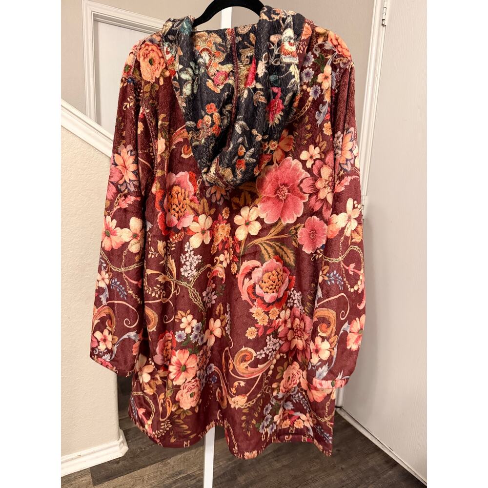 Johnny Was Midi Sherpa Reversible Jacket Rolanda Size XXL New With Tag - Picture 2 of 5